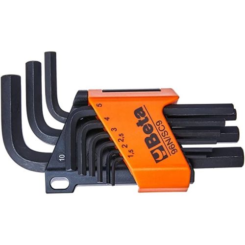 96N/SC9 CHIAVE MASCHIO ESAGONALE NERA SERIE 9pz