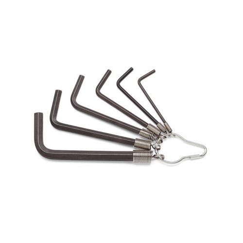 96AS/T7 CHIAVE MASCHIO ESAGONALE NERA POLLICI SERIE 7pz