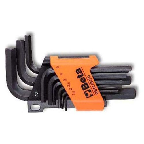 96AS/SC9 CHIAVE MASCHIO ESAGONALE NERA POLLICI SERIE 9pz