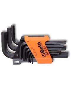 96AS/SC9 CHIAVE MASCHIO ESAGONALE NERA POLLICI SERIE 9pz